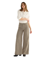 Canyon Houndstooth Trousers in Bison