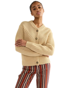 Western Cardigan in Pebble