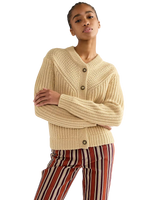 Western Cardigan in Pebble