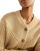 Western Cardigan in Pebble