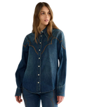 Western Yoke Shirt in Saloon Shadow