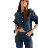 Western Yoke Shirt in Saloon Shadow
