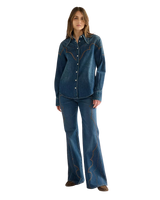 Western Yoke Shirt in Saloon Shadow