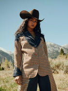 Houndstooth Blazer in Rinse