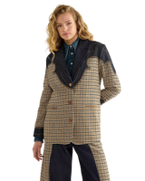 The Wrangler Womens Houndstooth Blazer in Rinse