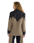 The Wrangler Womens Houndstooth Blazer in Rinse