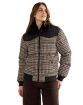 Western Puffer Jacket in Black