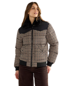 Western Puffer Jacket in Black