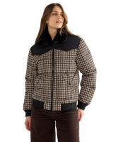 Western Puffer Jacket in Black