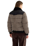 Western Puffer Jacket in Black