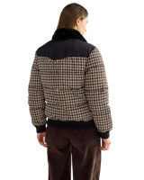 Western Puffer Jacket in Black