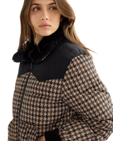 Western Puffer Jacket in Black
