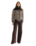 Western Puffer Jacket in Black