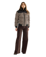 Western Puffer Jacket in Black