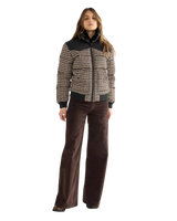 Western Puffer Jacket in Black