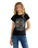 The Wrangler Womens Shrunken Band T-Shirt in Black Beauty