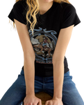 The Wrangler Womens Shrunken Band T-Shirt in Black Beauty