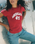 Shrunken Band T-Shirt in Chili Pepper