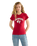 The Wrangler Womens Shrunken Band T-Shirt in Chili Pepper