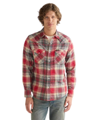 The Wrangler Mens Western Shirt in Chili Pepper