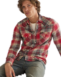 The Wrangler Mens Western Shirt in Chili Pepper