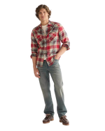 The Wrangler Mens Western Shirt in Chili Pepper