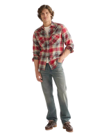 The Wrangler Mens Western Shirt in Chili Pepper