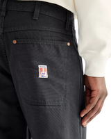 The Wrangler Mens Relaxed Carpenter Double Knee Trousers in Jet Black