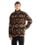 Sherpa Fleece Jacket in Aztec Chocolate Torte
