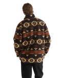 Sherpa Fleece Jacket in Aztec Chocolate Torte