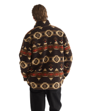 Sherpa Fleece Jacket in Aztec Chocolate Torte