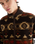 Sherpa Fleece Jacket in Aztec Chocolate Torte
