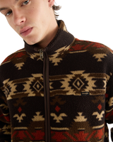 Sherpa Fleece Jacket in Aztec Chocolate Torte