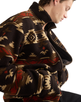 Sherpa Fleece Jacket in Aztec Chocolate Torte
