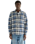 The Wrangler Mens Western Utility Shirt in Bering Sea