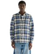 The Wrangler Mens Western Utility Shirt in Bering Sea