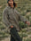 Oversized Western Shirt in Mojave Heather