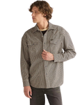 The Wrangler Mens Oversized Western Shirt in Mojave Heather