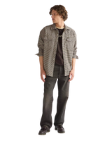 The Wrangler Mens Oversized Western Shirt in Mojave Heather