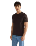 The Wrangler Mens Sign Off T-Shirt in Chocolate Torte