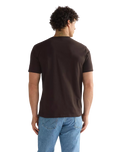 The Wrangler Mens Sign Off T-Shirt in Chocolate Torte