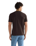 The Wrangler Mens Sign Off T-Shirt in Chocolate Torte