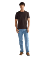 The Wrangler Mens Sign Off T-Shirt in Chocolate Torte