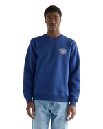 The Wrangler Mens Small Graphic Sweatshirt in Blue Depths