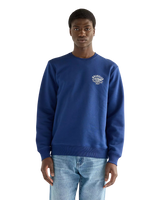 The Wrangler Mens Small Graphic Sweatshirt in Blue Depths