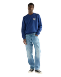 The Wrangler Mens Small Graphic Sweatshirt in Blue Depths