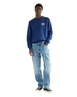 The Wrangler Mens Small Graphic Sweatshirt in Blue Depths