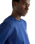 The Wrangler Mens Small Graphic Sweatshirt in Blue Depths