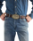 Oversized Buckle Belt in Dark Brown