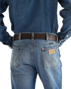 Oversized Buckle Belt in Dark Brown